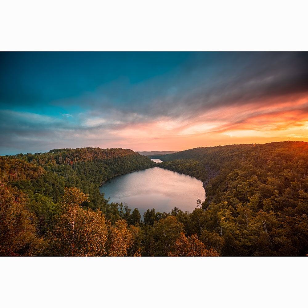 Nathan Klok - Bean and Bear Lake at Sunset - Metal Print