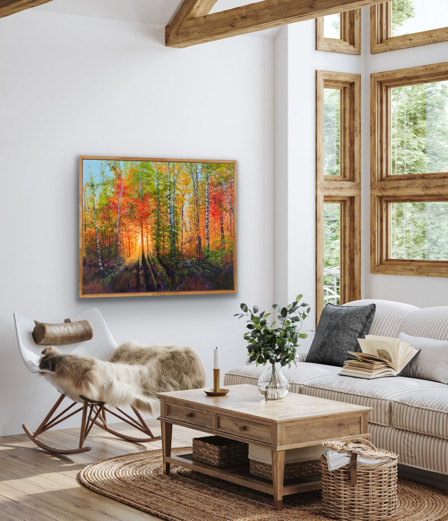 Leanne Hanson - Blazing Fall Sunset Print