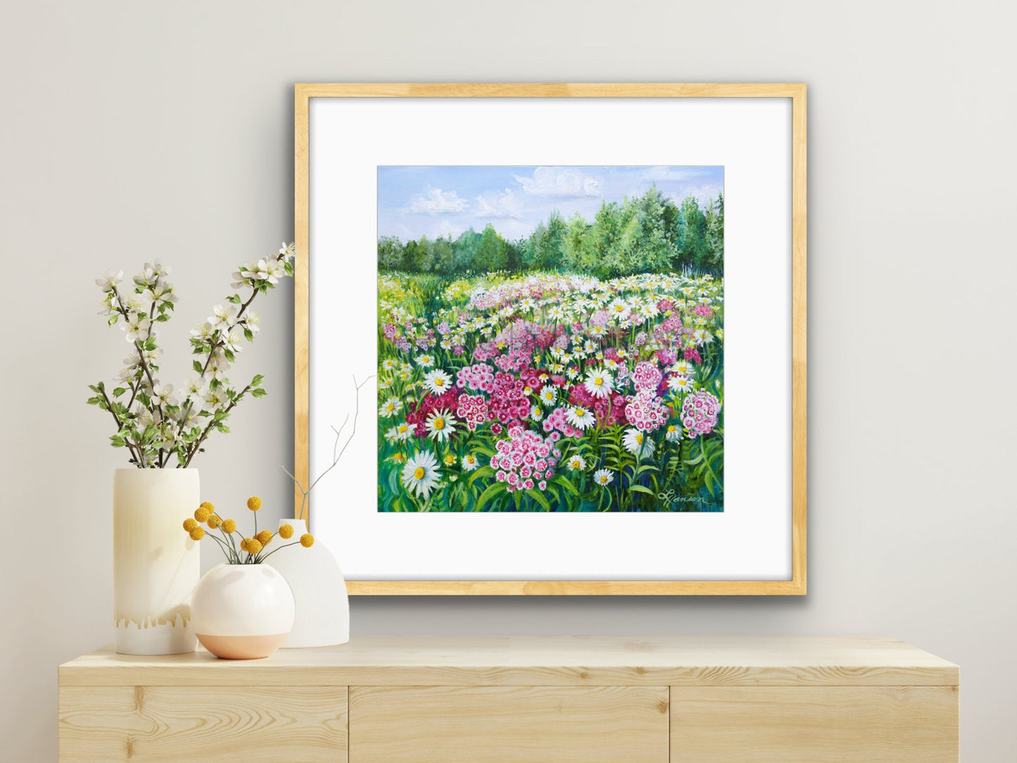 Leanne Hanson - Flowers Make Me Happy Print