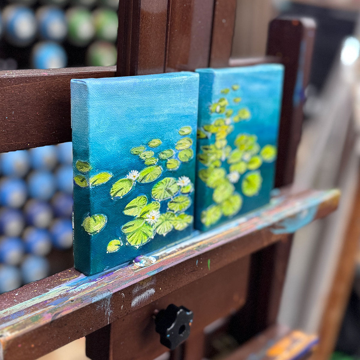 Leanne Hanson - On Teal Pond 2 - Original Painting