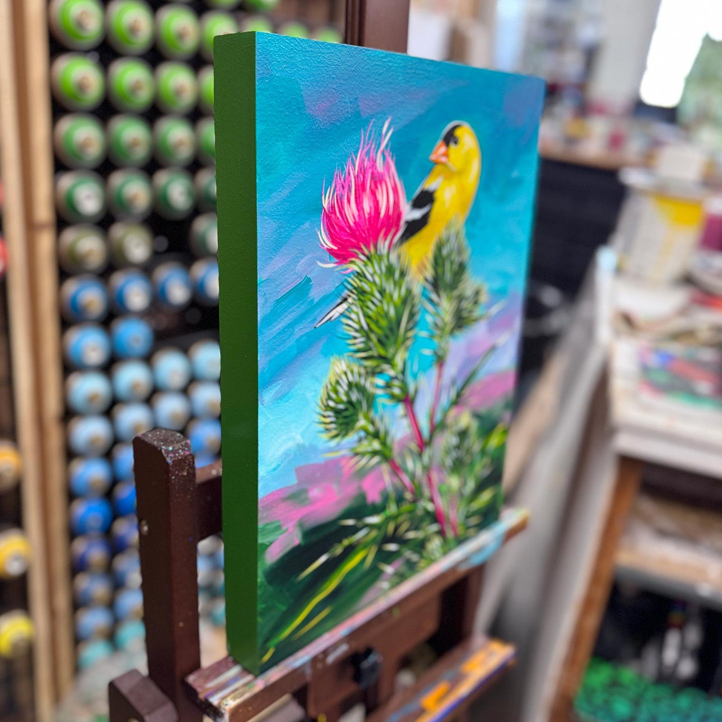 Prickle Thistle - Original Painting - 12" x 16"