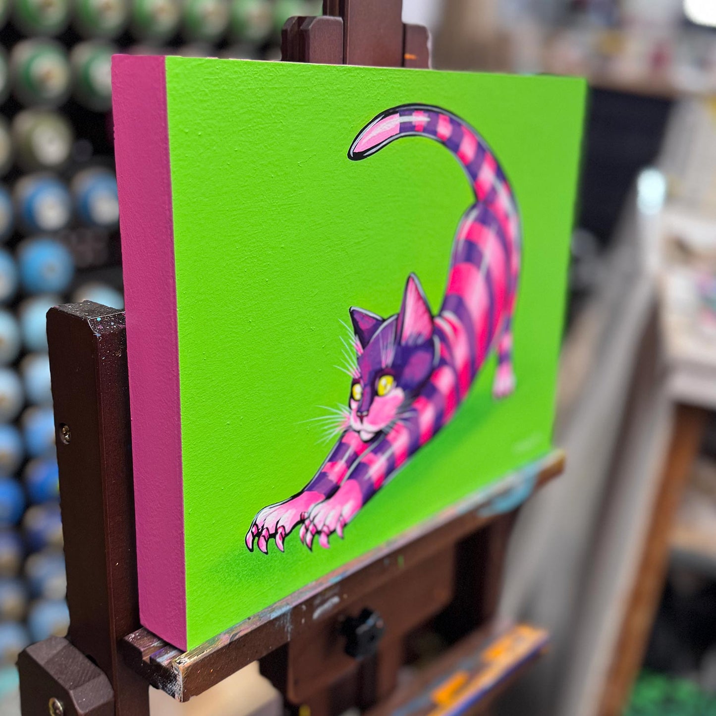 Tingle Kitty - Original Painting - 14" x 11"