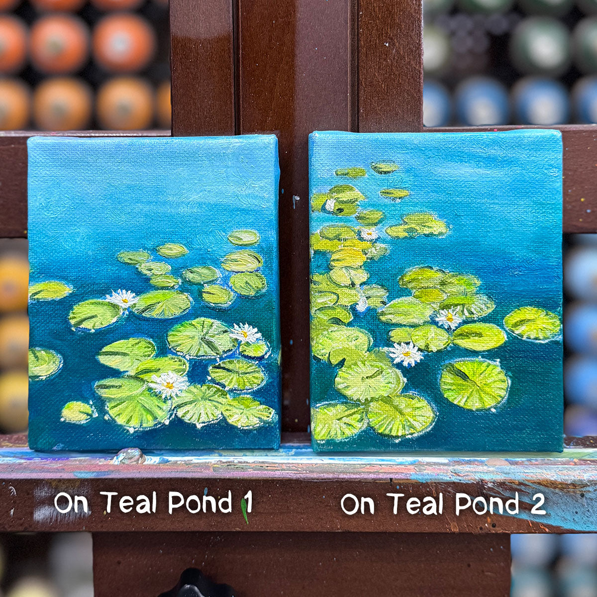 Leanne Hanson - On Teal Pond 1 - Original Painting