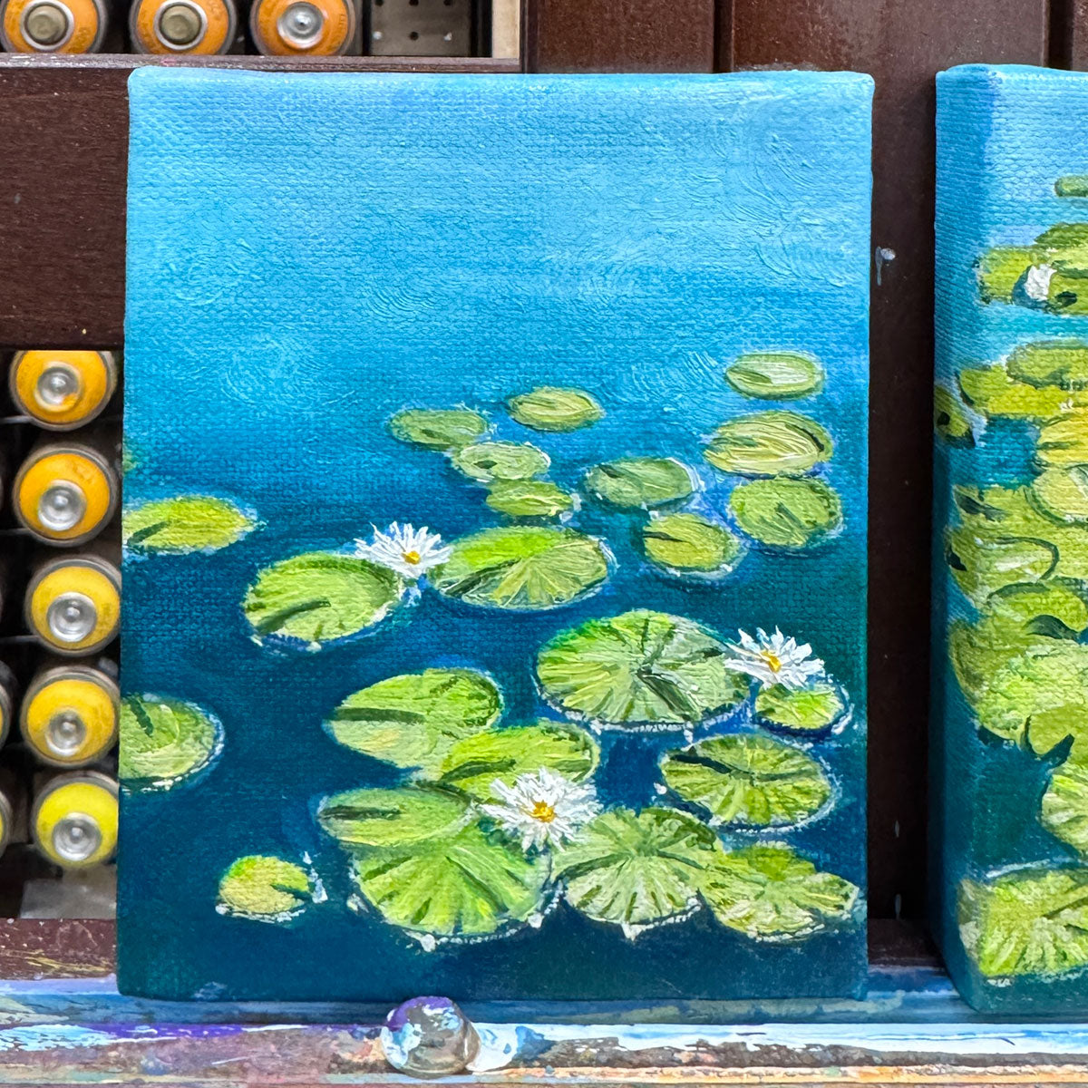 Leanne Hanson - On Teal Pond 1 - Original Painting