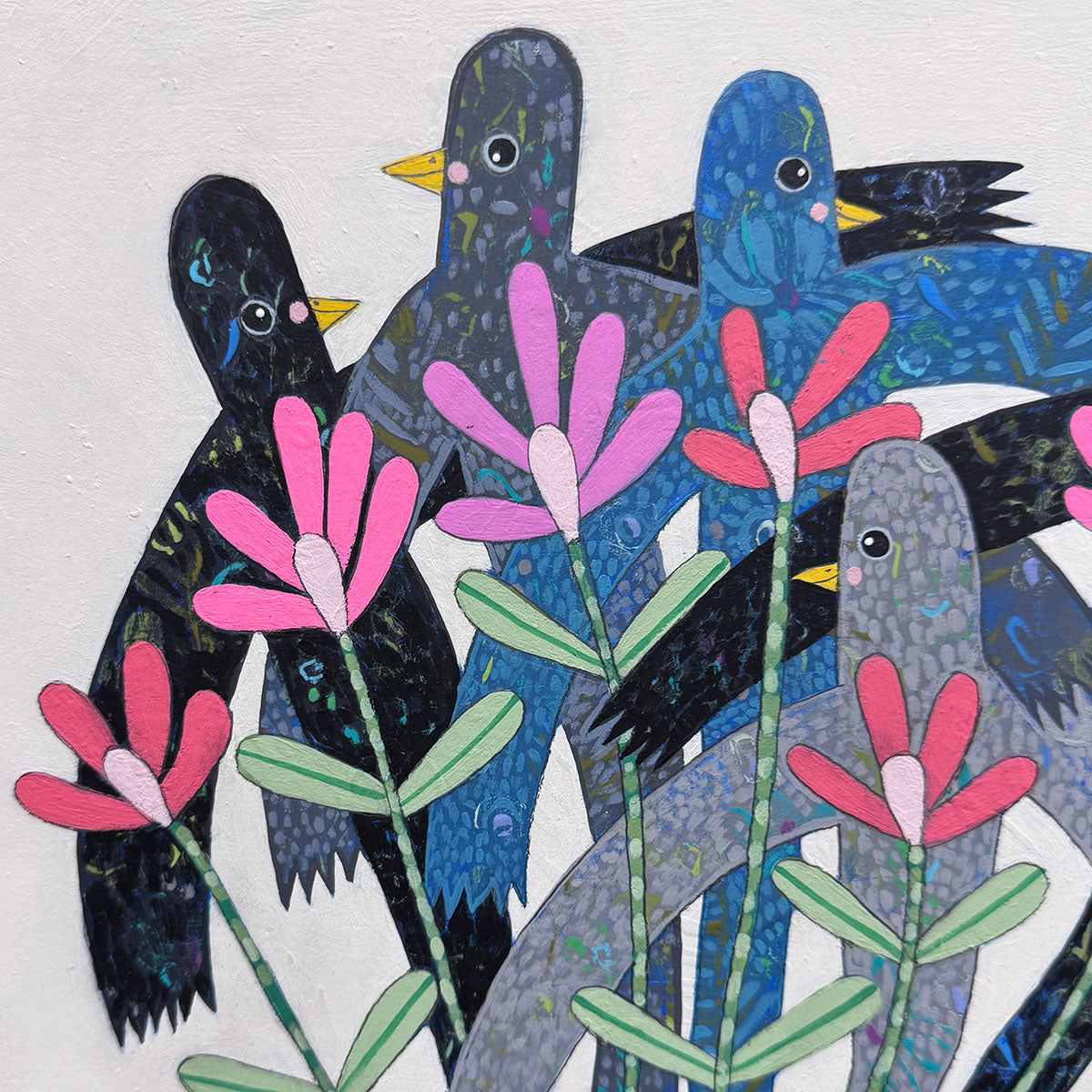 Jennifer Davis - Bird Bouquet - Original Painting